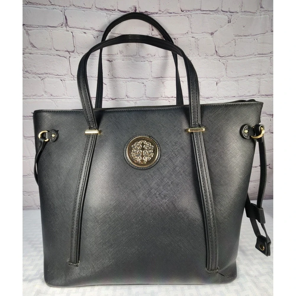 Deluxity Los Angeles Women's Tote Bag Black Vegan  17